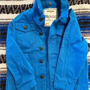Zadig & Voltaire Kids Vibrant Blue Jean Jacket